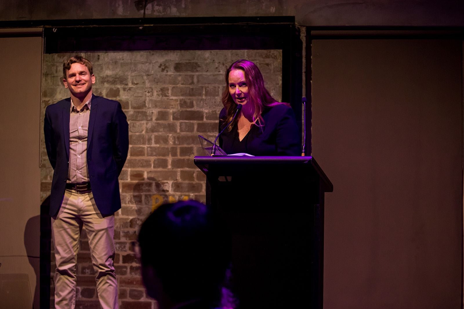 2025 Sydney Young Entrepreneur Awards Gala dinner Winners accepting trophies on stage at the 2025 Sydney Young Entrepreneur Awards